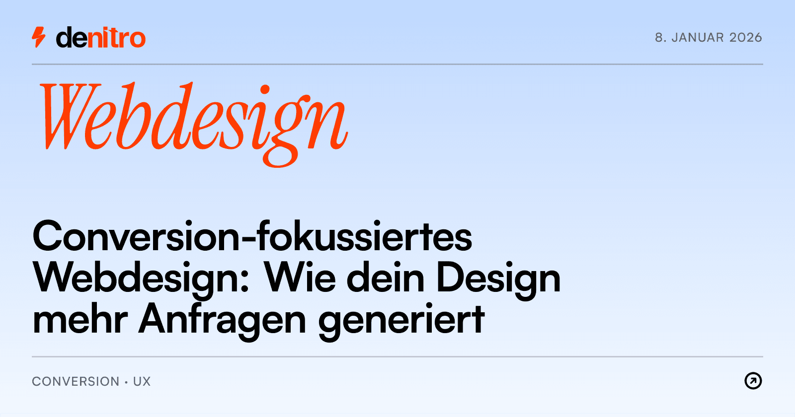 Conversion-fokussiertes Webdesign: Wie dein Design mehr Anfragen generiert
