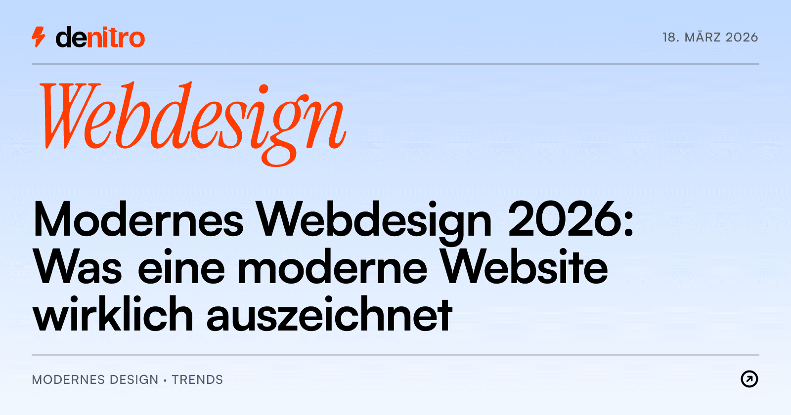 Modernes Webdesign 2026: Was eine moderne Website wirklich auszeichnet