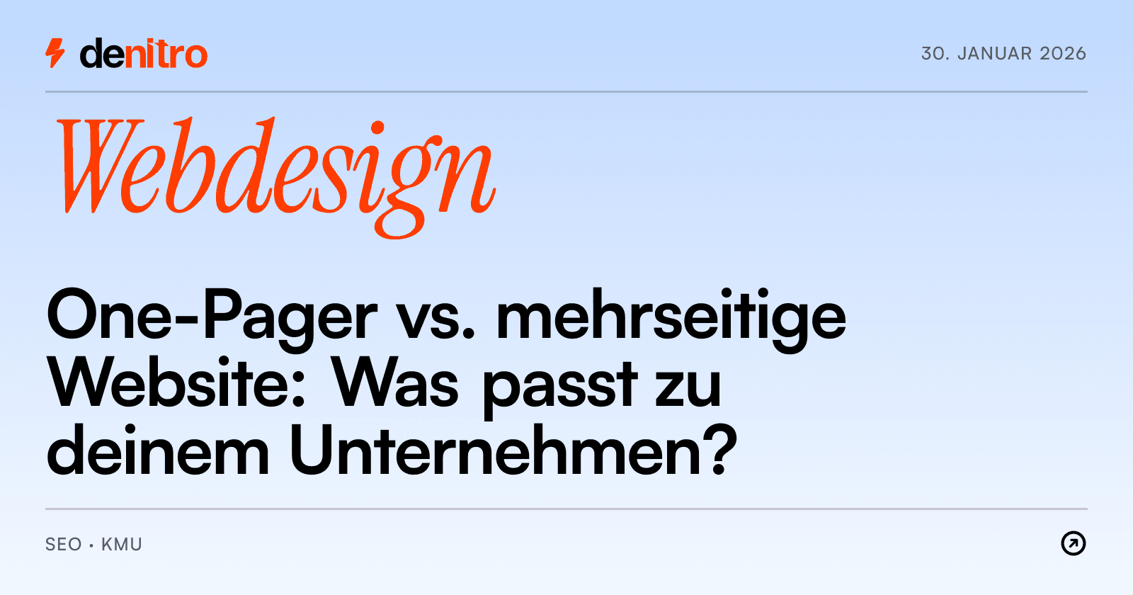 One-Pager vs. mehrseitige Website: Was passt zu deinem Unternehmen?