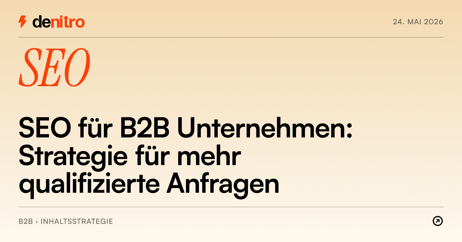 SEO für B2B Unternehmen: Strategie für mehr qualifizierte Anfragen
