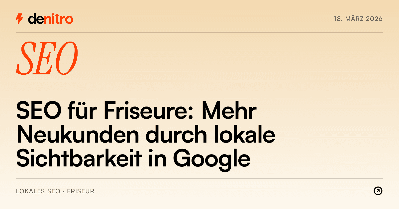 SEO für Friseure: Mehr Neukunden durch lokale Sichtbarkeit in Google