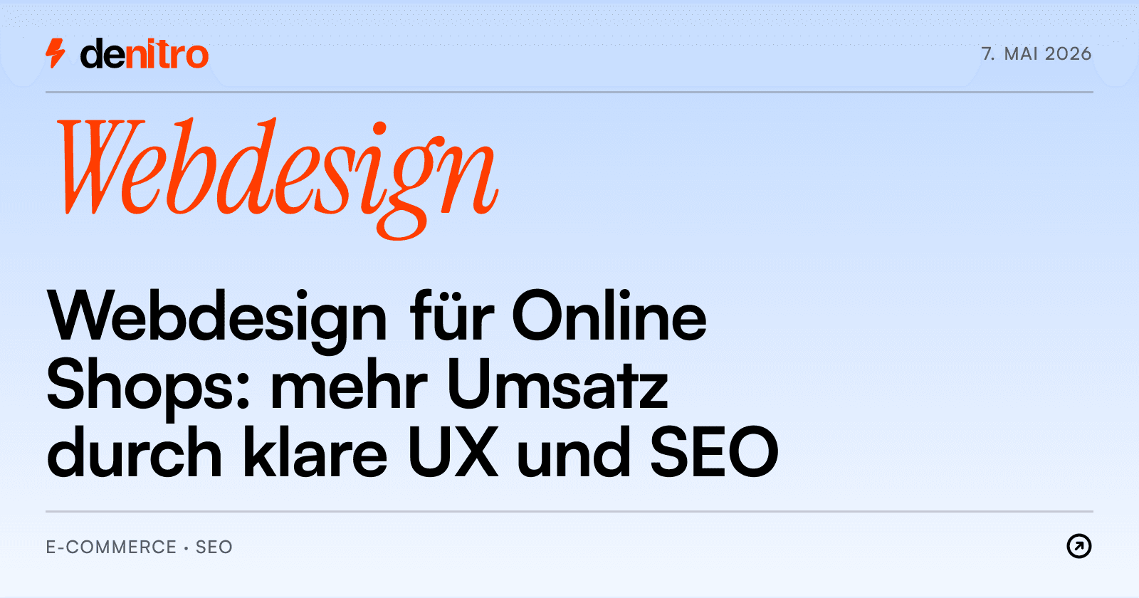 Webdesign für Online Shops: mehr Umsatz durch klare UX und SEO