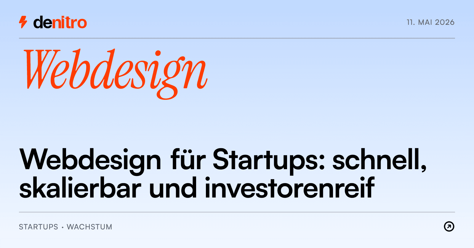 Webdesign für Startups: schnell, skalierbar und investorenreif