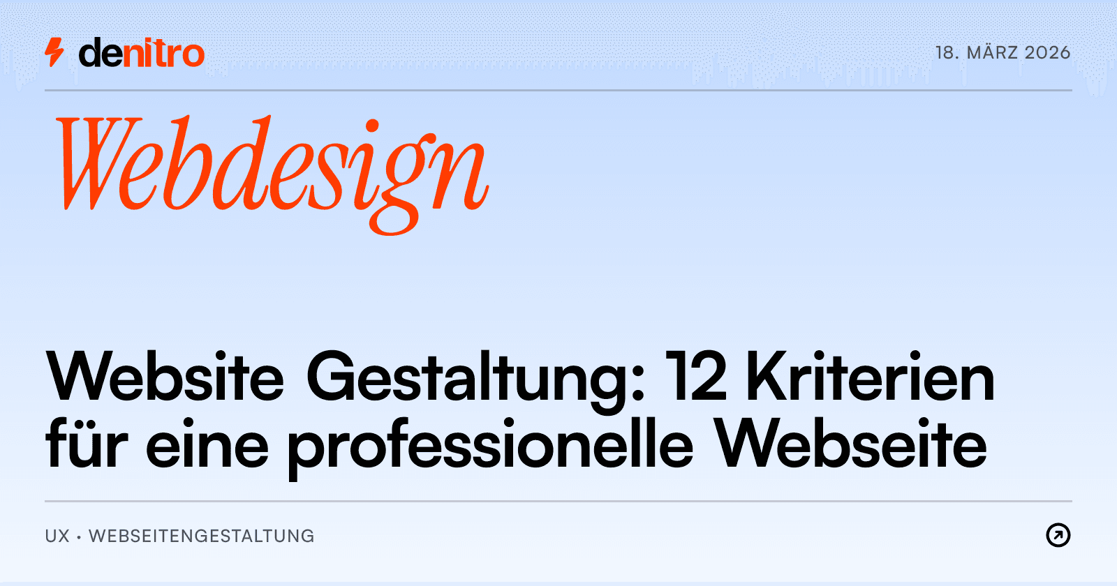 Website Gestaltung: 12 Kriterien für eine professionelle Webseite