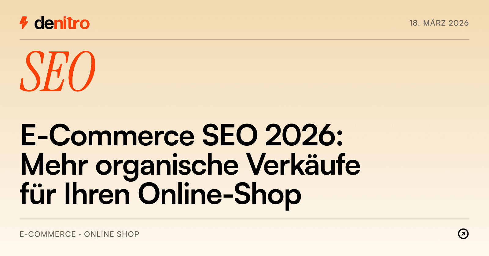 E-Commerce SEO 2026: Mehr organische Verkäufe für Ihren Online-Shop