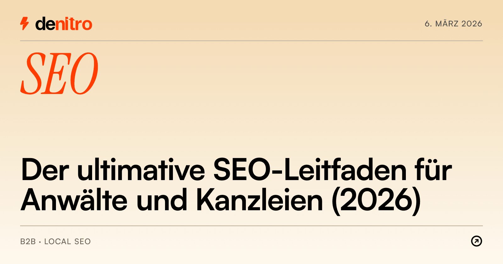 Der ultimative SEO-Leitfaden für Anwälte und Kanzleien (2026)