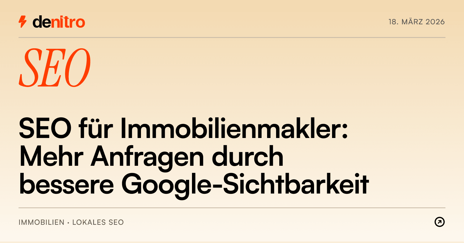 SEO für Immobilienmakler: Mehr Anfragen durch bessere Google-Sichtbarkeit
