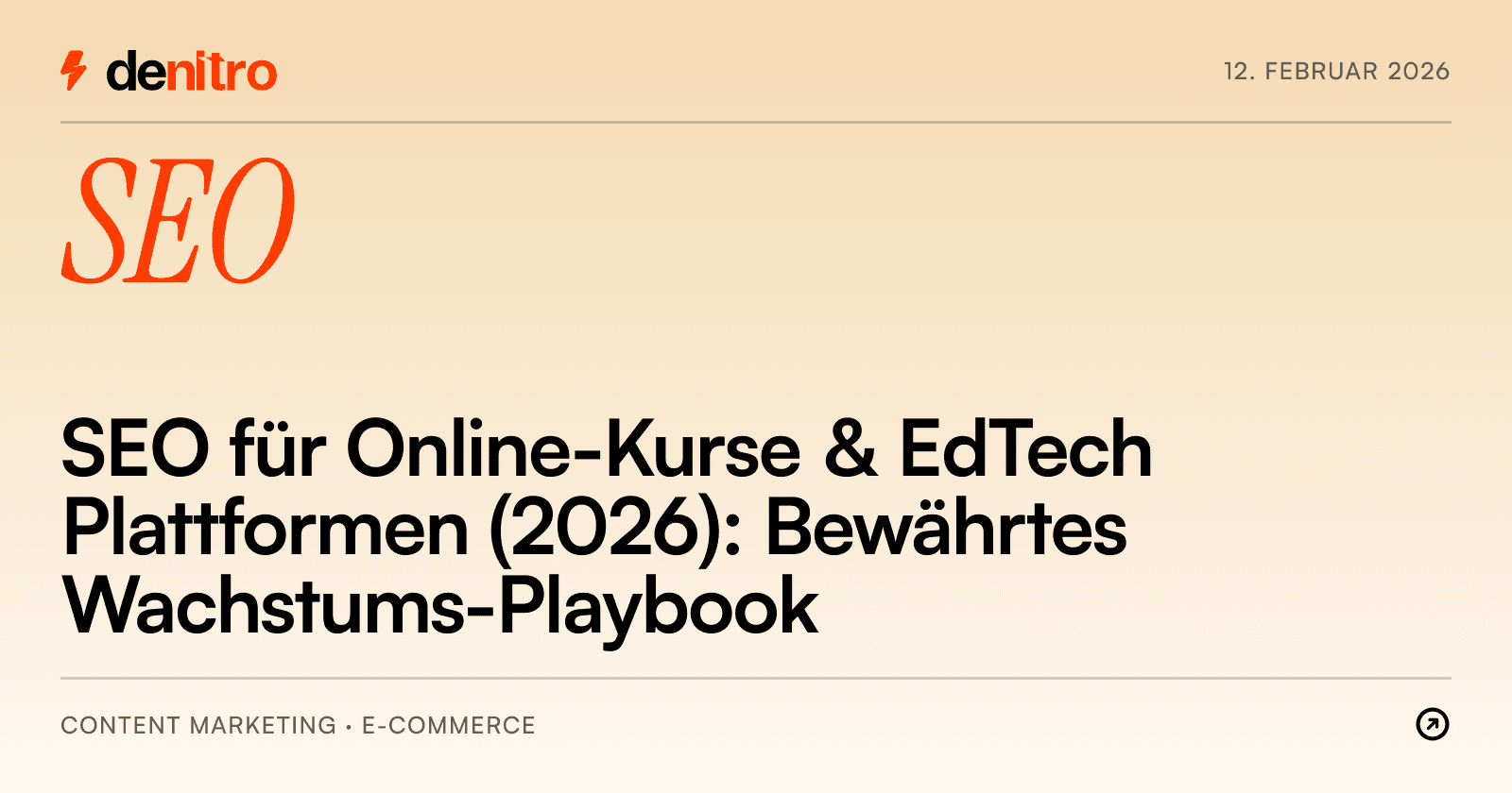 SEO für Online-Kurse & EdTech Plattformen (2026): Bewährtes Wachstums-Playbook