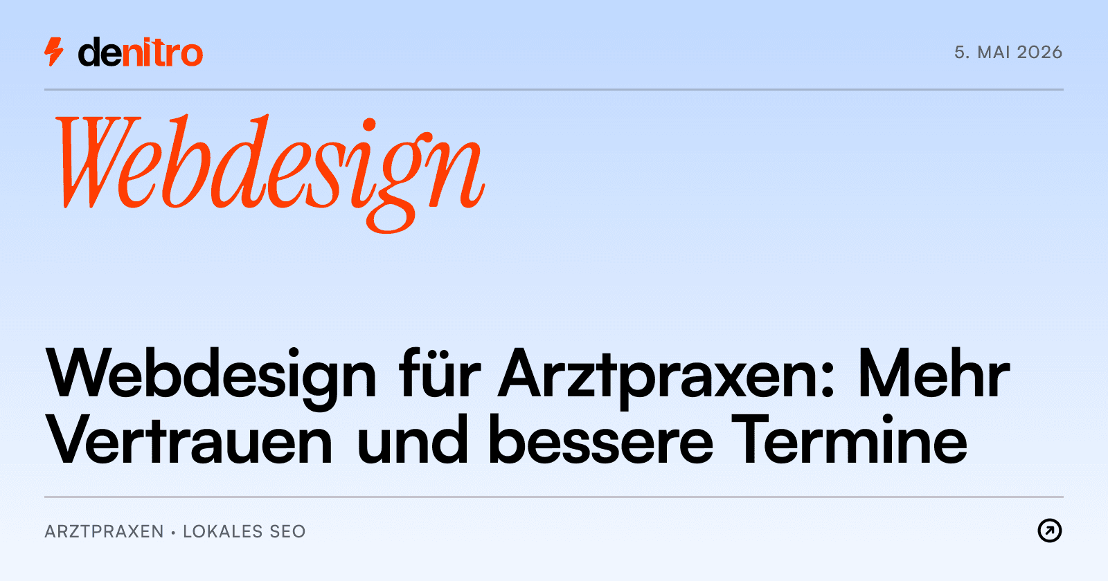 Webdesign für Arztpraxen: Mehr Vertrauen und bessere Termine