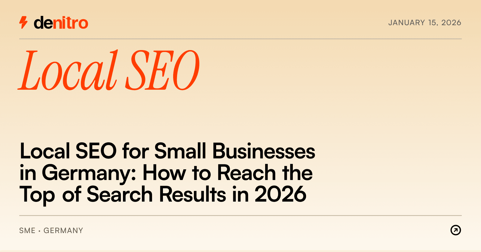 Local SEO for Small Businesses in Germany: How to Reach the Top of Search Results in 2026