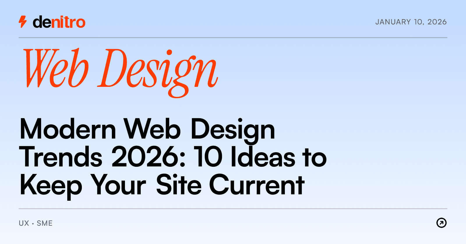 Modern Web Design Trends 2026: 10 Ideas to Keep Your Site Current