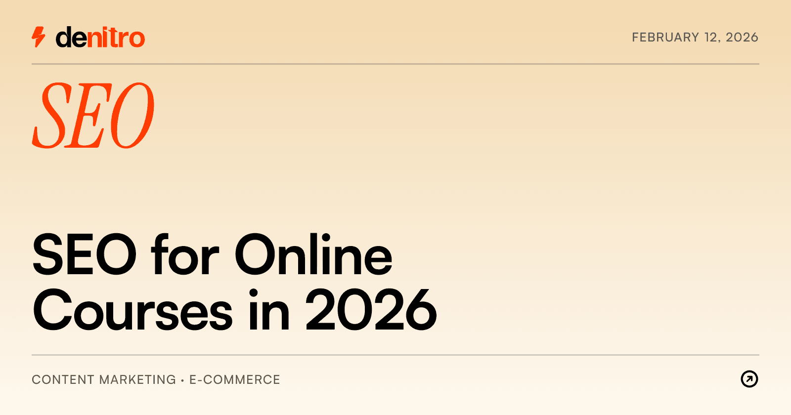 SEO for Online Courses in 2026