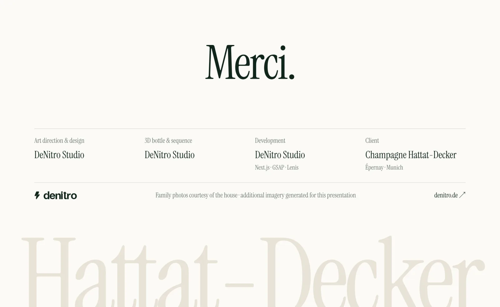 Hattat-Decker — credits