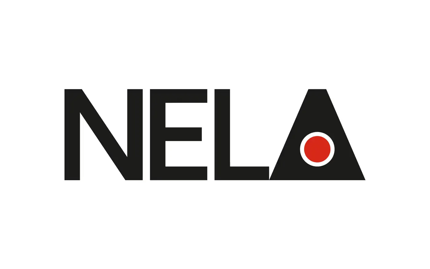 The wordmark alone; the red core drops into the A